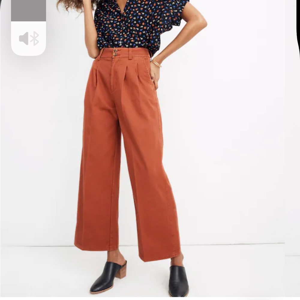 Madewell Pleated Wide Leg Pants